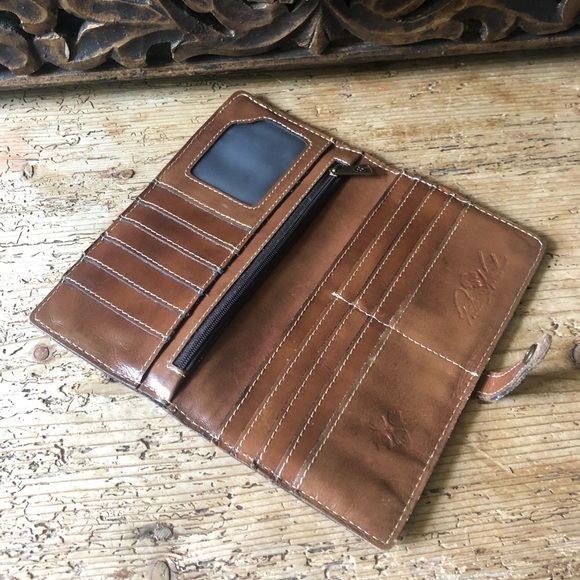 RARE Patricia Nash Signature Map Pitelli Bifold Leather Wallet - Picture 10 of 17